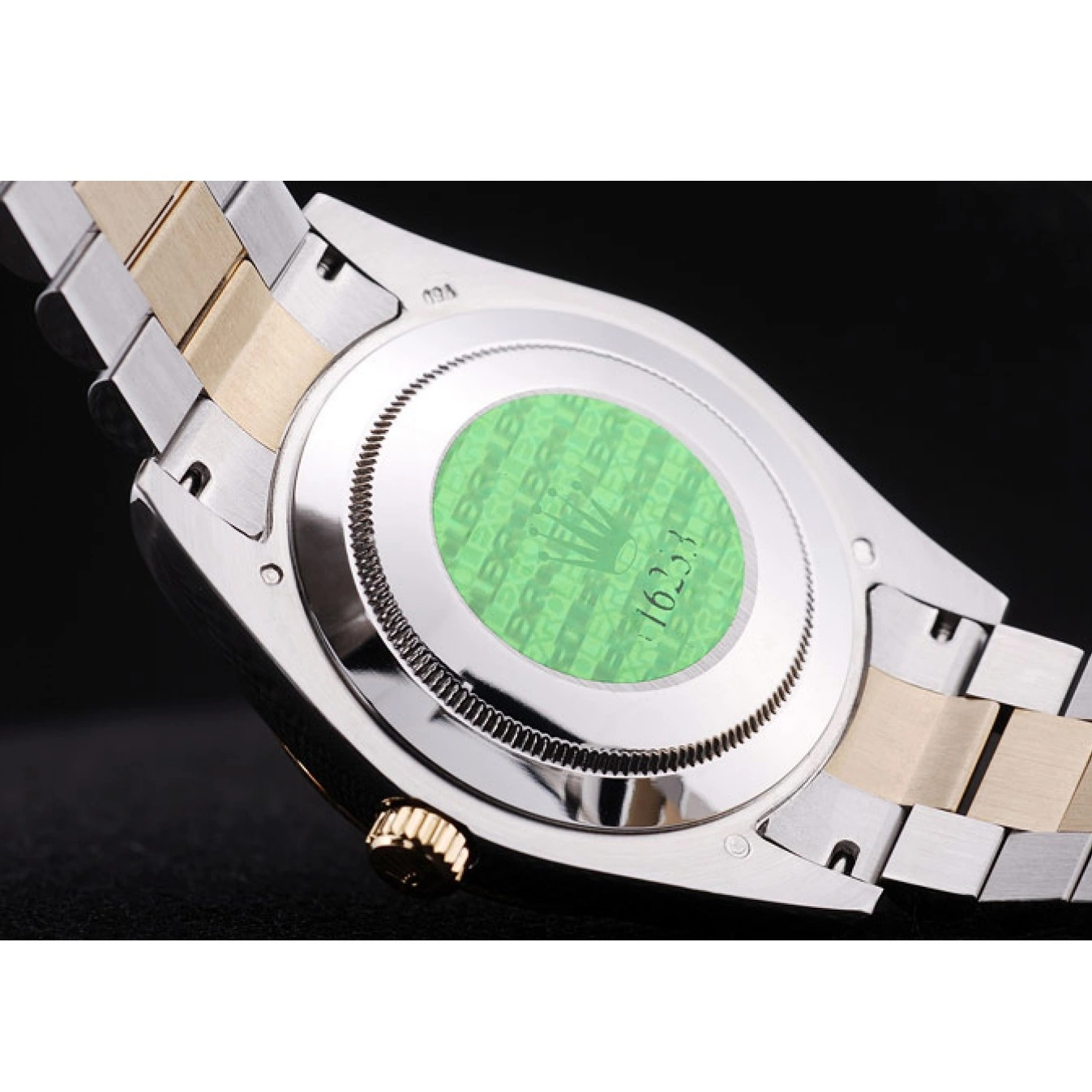 Rolex copies cheap Grey Dial 7479 Bezel Ribbed Gold Datejust Rolex 0701